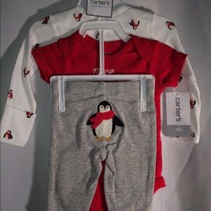 Newborn,Set of 3pcs. Carter's Baby Boy Long Sleeve